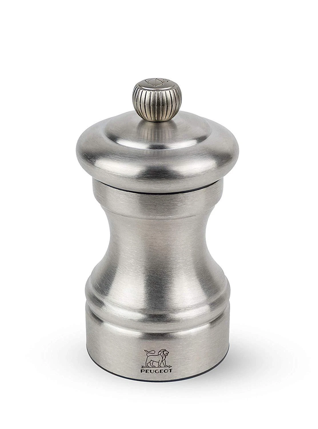 Peugeot 33040 Bistro Chef Salt Mill, 10cm/4", Stainless Steel