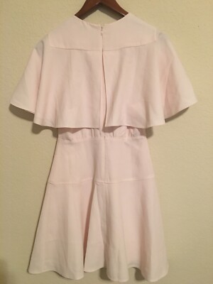 BNWT Club Monaco Ceithan Ivory Drop Waist Halter Top Dress w/ Cape Overlay  Sz 00 | eBay