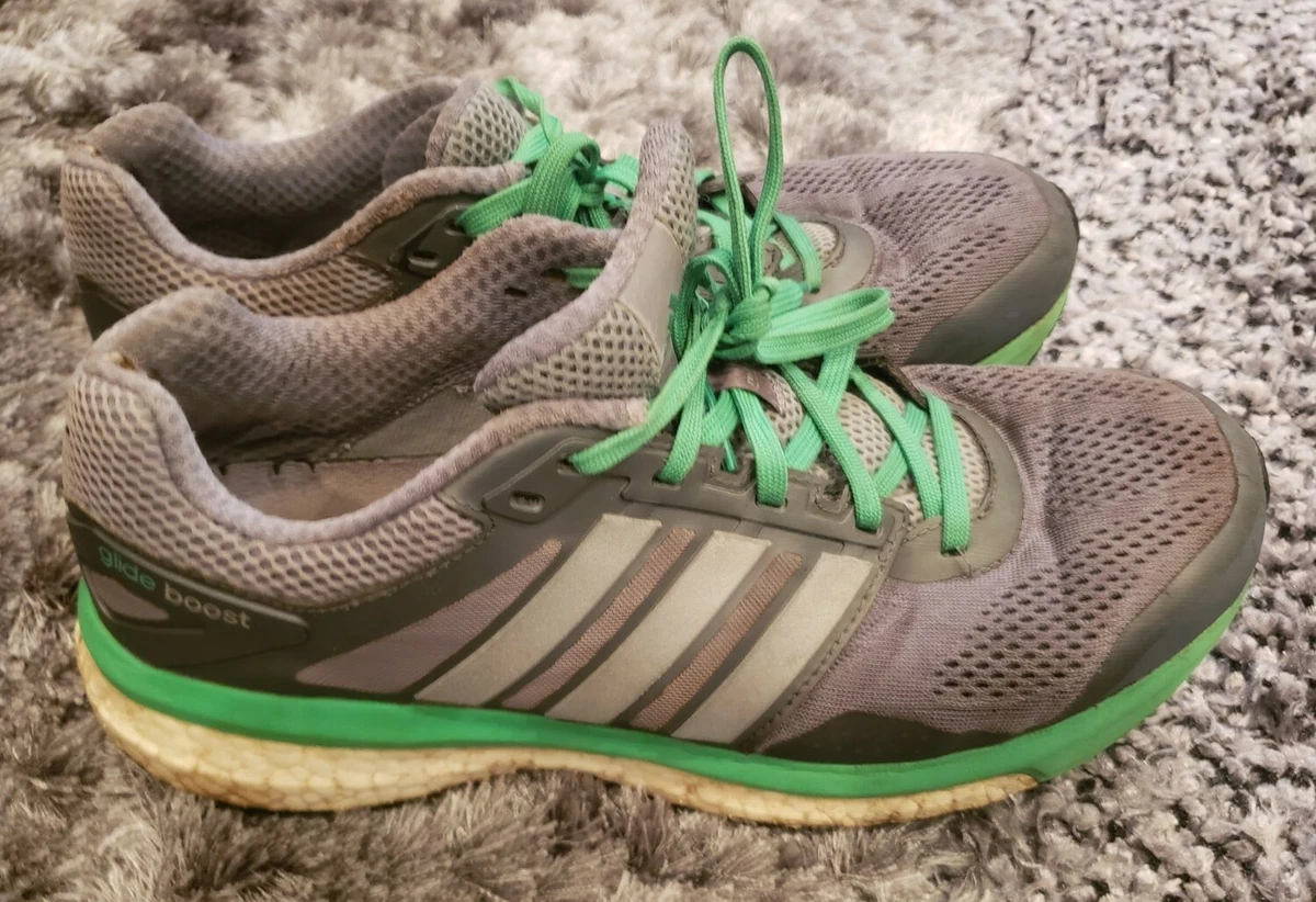 MEN&#039;S ADIDAS SUPERNOVA GLIDE BOOST 7 SHOES B33385 Size 10 Green/ | eBay