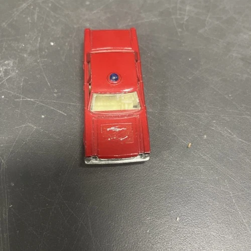 Matchbox Lesney #55 59 Ford Galaxie Red Fire Chief Car Vintage Collectible Toy