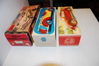 3 x Repro Karton Box für Blechautos Distler Wanderer VW Käfer Schuco Radio 5710 - Bild 1 von 4