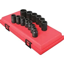 Sunex Tools 1/2 IN DR. METRIC 12-POINT IMPACT SOCKET SET