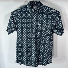 DIXXON FLANNEL CO Shirt Mens Medium The Riff Guitar Lightning Bolt Short Sleeve