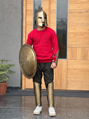 #ad #ad 300 Spartan King Leonidas Armor Costume Set Greek Medieval Helmet Shield $430.00