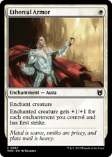 MTG - Ethereal Armor - 67 - Commander: Wilds of Eldraine - NM