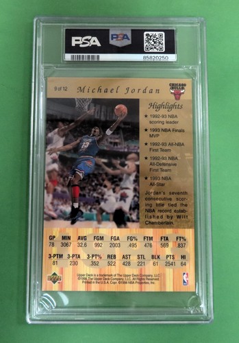 1998 Upper Deck MICHAEL JORDAN GATORADE #9 1993 Facsimile Auto BULLS GOAT - Picture 3 of 3