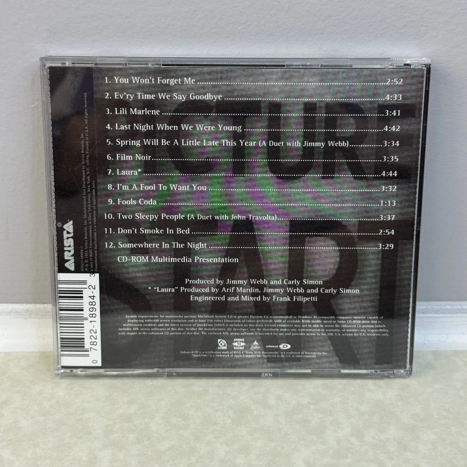 Carly Simon: Film Noir (CD 1997 Arista Records) Rock Pop Foto 2 de 4