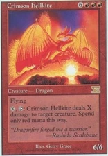 1x Crimson Hellkite Moderate Play MTG Magic - Kid Icarus -