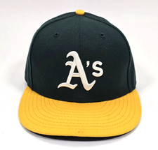 OAKLAND A's NEW ERA 59FIFTY ON-FIELD FITTED HAT CAP 7 1/4 ATHLETICS HOME MLB
