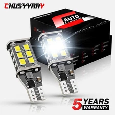 LED Reverse BackUp Light 921 Bulb 912 T15 W16W 906 916 Super White 6000K Auto 2X