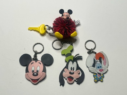 Vintage Keychain Lot 90’s Disney Rubber Koosh - Picture 1 of 5