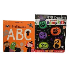 Halloween Board Book Lot of 2  ABC  Counting  Toddler Preschool Books