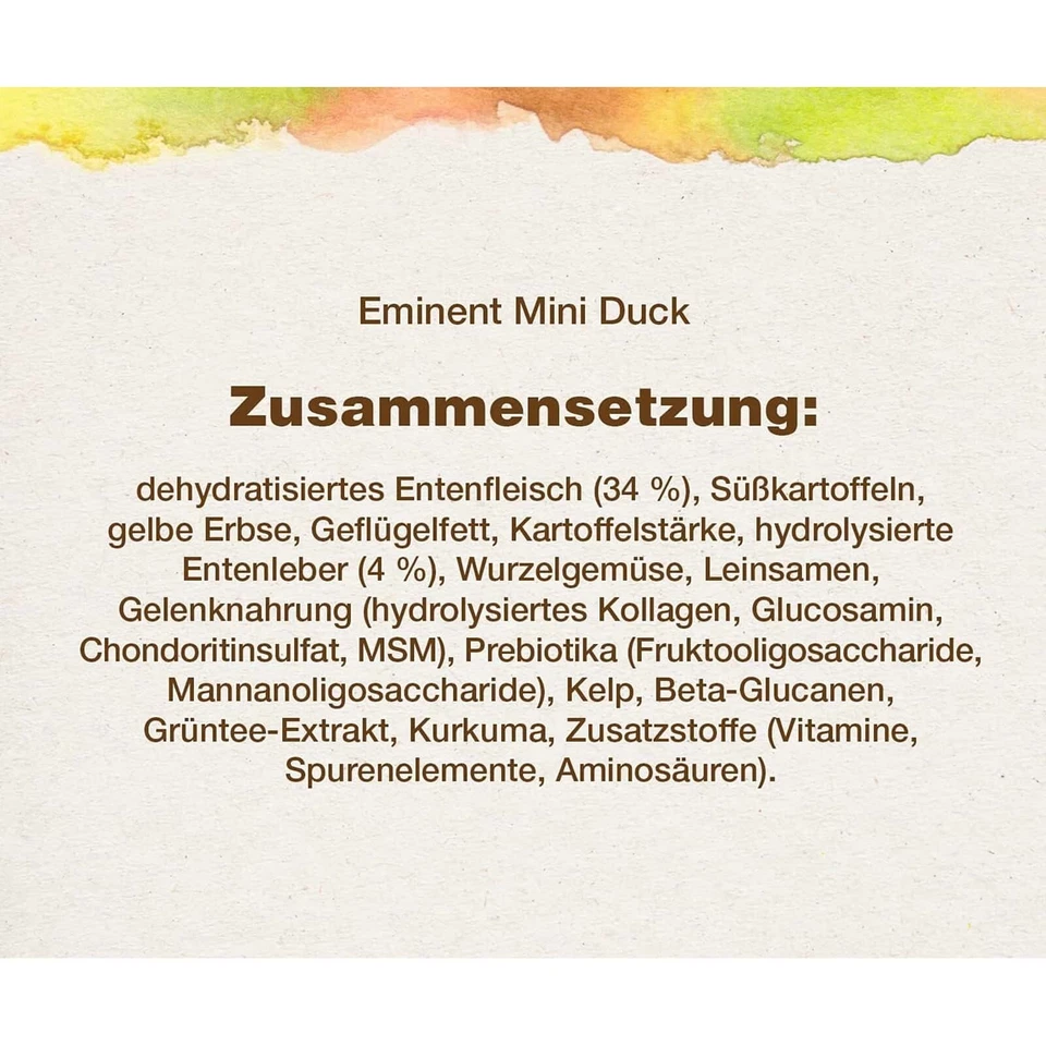 Eminent Mini Adult Ente 2kg Trockenfutter | Hundefutter, Getreidefrei - Bild 4 von 4