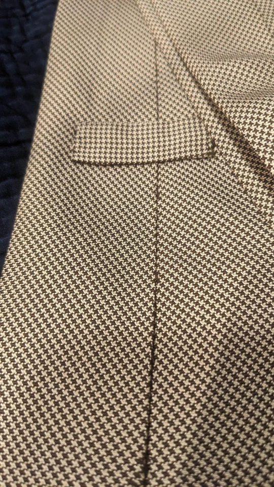 Ralph Lauren Purple Label Houndstooth Tie Vintage, Made in England, 100% Silk - Image 4 of 4