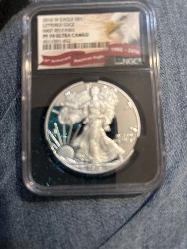 2016 W American Eagle 30th Anniversary Lettered Edge NGC PF70 UC FR Eagle Label