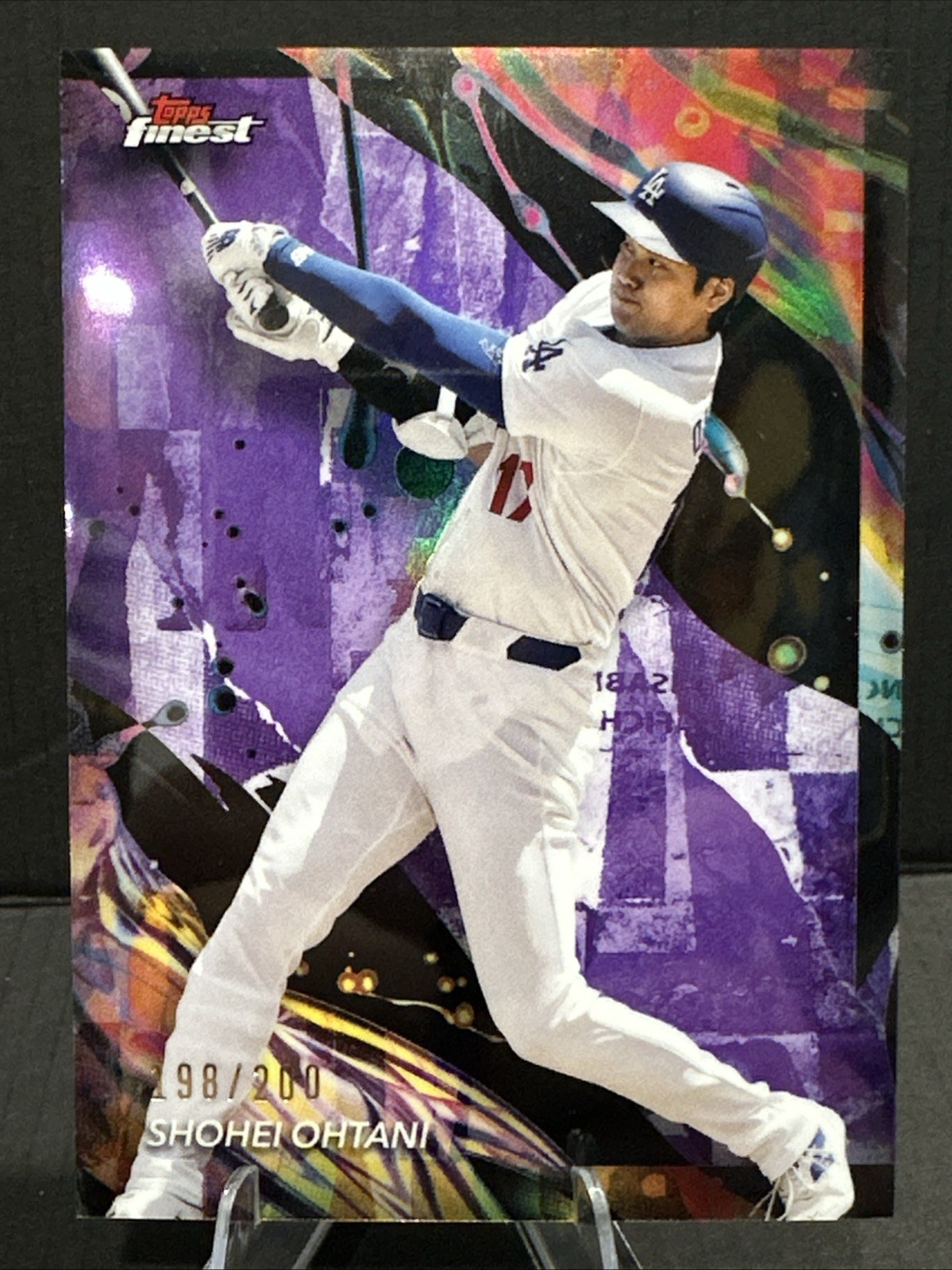 2024 Topps Finest - Uncommon Shohei Ohtani #177 Purple Refractor /200