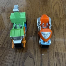 Paw Patrol Moto Pups Rocky&Zuma  Deluxe Pull Back Motorcycle Vehicles-No Figures