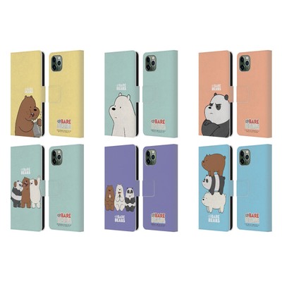 WE BARE BEARS CHARAKTER-KUNST BRIEFTASCHE HÜLLE HUELLE FÜR APPLE iPHONE HANDYS