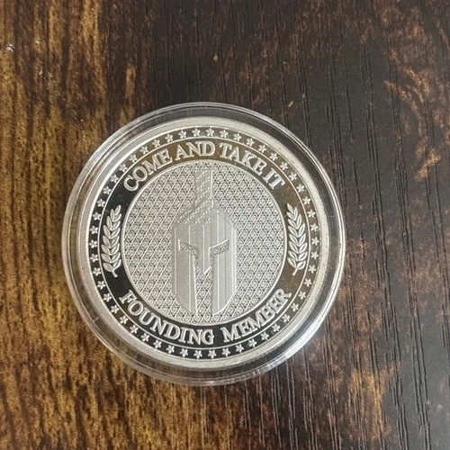 INFOWARS - FOUNDING MEMBER - COME & TAKE IT - 1 OZ. .999 SILVER ROUND -