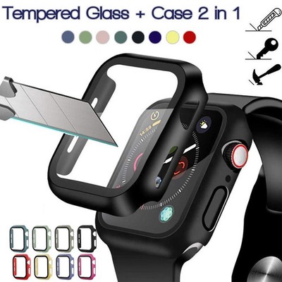 2x Hülle für Apple Watch Series 1-9 | 40 44 45 49 mm Schutz Case 360-Grad Cover