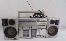 Vintage JVC PC-D55JW Portable Stereo Boombox Cassette Tape Deck 1980's