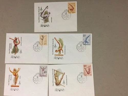 Set of five Russia OLYMPIC GAMES fdc(a)