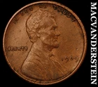 1909 VDB Lincoln Wheat Cent- Semi Key- Extra Fine Better Date #J7462