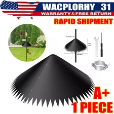 Around-wrap Squirrel Baffles 19'' Bird Feeder Squirrel Proof Baffle