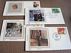 GB lot of 4 assorted Benham 'silk' 1st day covers....10/3