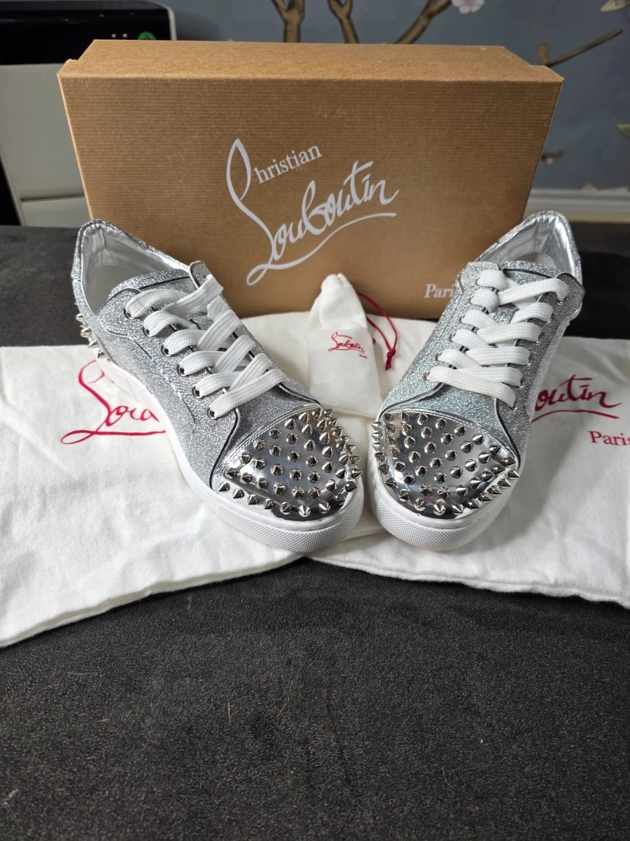 25+ Christian Louboutin Silver Athletic Shoes for Women for sale