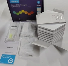 Govee Glide Hexa Light Panels, RGBIC Hexagon LED Wall Lights, 7 Pack