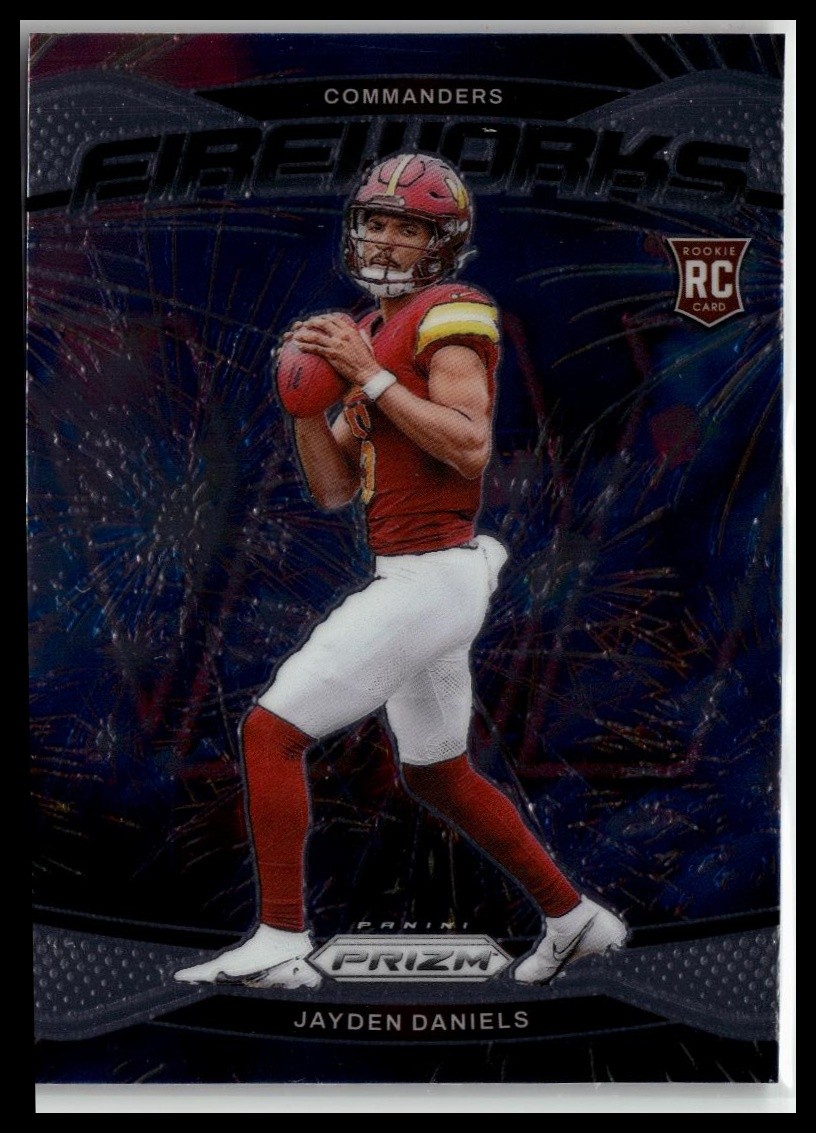 2024 Panini Prizm #24 Jayden Daniels Fireworks