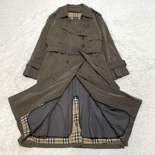 Burberrys Vintage Trench Coat Belted Nova Check Womens Brown From Japan