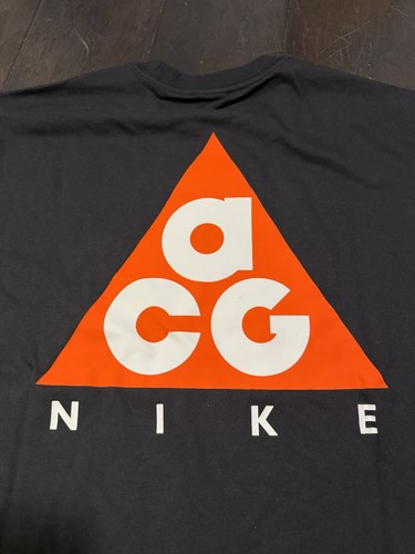Neu mit Etikett Nike ACG Sample Tag Shirt Herren Größe Medium großes Logo HJ0798-010 schwarz - Bild 4 von 7