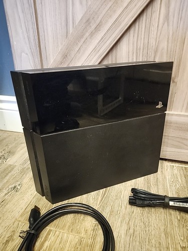 Sony PlayStation 4 PS4 500GB Black Console Gaming System CUH-1001A W/ Controller - Foto 3 di 8