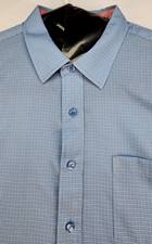 NEW Nick Graham Everywhere Shirt Size 2XL Blue Button Up Modern Fit Stretch