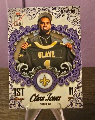 2025 Topps Signature Chris Olave Purple (RAW)