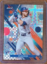 Dylan Crews 2025 Finest Common X-Fractor #34 Rookie Card RC Washington Nationals