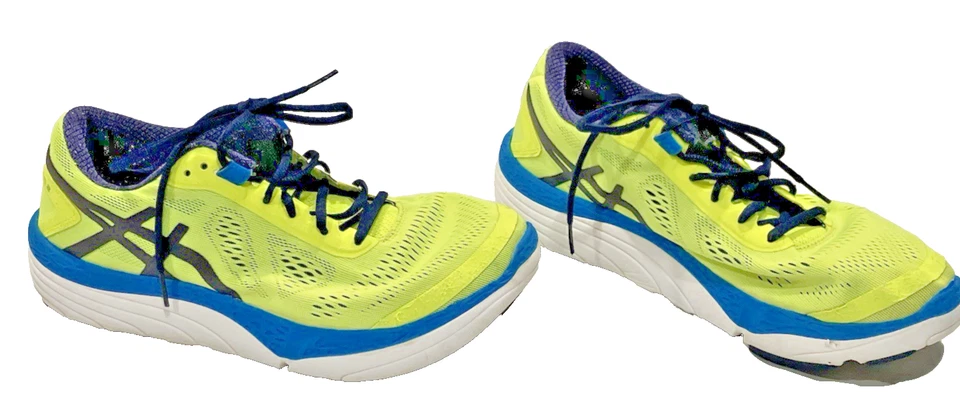 Zapatillas para correr ASICS 33-M2 Amplifoam azul con cordones T671N para hombre talla 10 Foto 2 de 4
