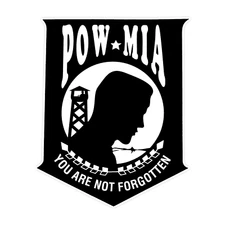 POW MIA You Are Not Forgotten Bumper Sticker Military Vinyl Soldier Decal 5"