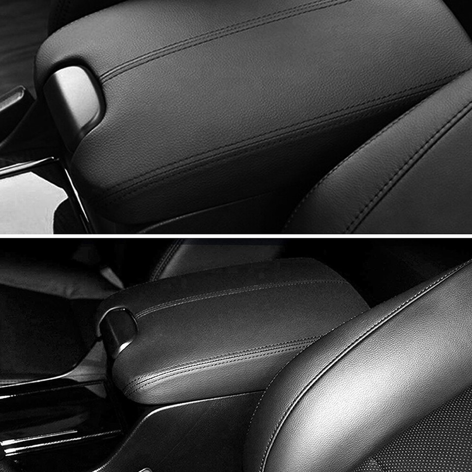 Black Door Armrest Hand Leather Arm Rest Cover & Base Lid For Honda Accord 0812 eBay