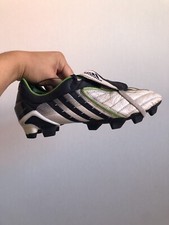 Adidas Predator Powerswerve FG White Leather Rare Football Soccer Cleats US9