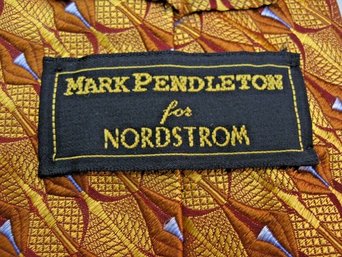 MAN'S TIE NECKTIE - BY MARK PENDLETON FOR NORDSTROM - 100% SILK MADE IN ITALY - Picture 3 of 5