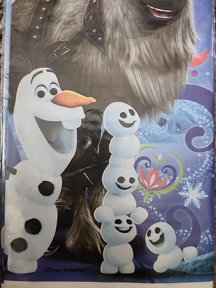 Frozen Magic Plastic Table Cover 54" x 96" in, (36 sq ft) Bday Party Fun, Amscan - Изображение 3 из 4