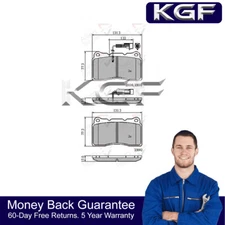 KGF Front Brake Pads Set Fits Alfa Romeo 159 2005-2012 166 1998-2007