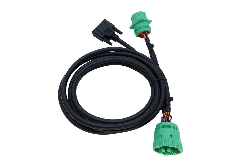 DB15 to Green Type 2 J1939 Male and Female Splitter Y Cable for Truck Freightlin - Image 3 of 4