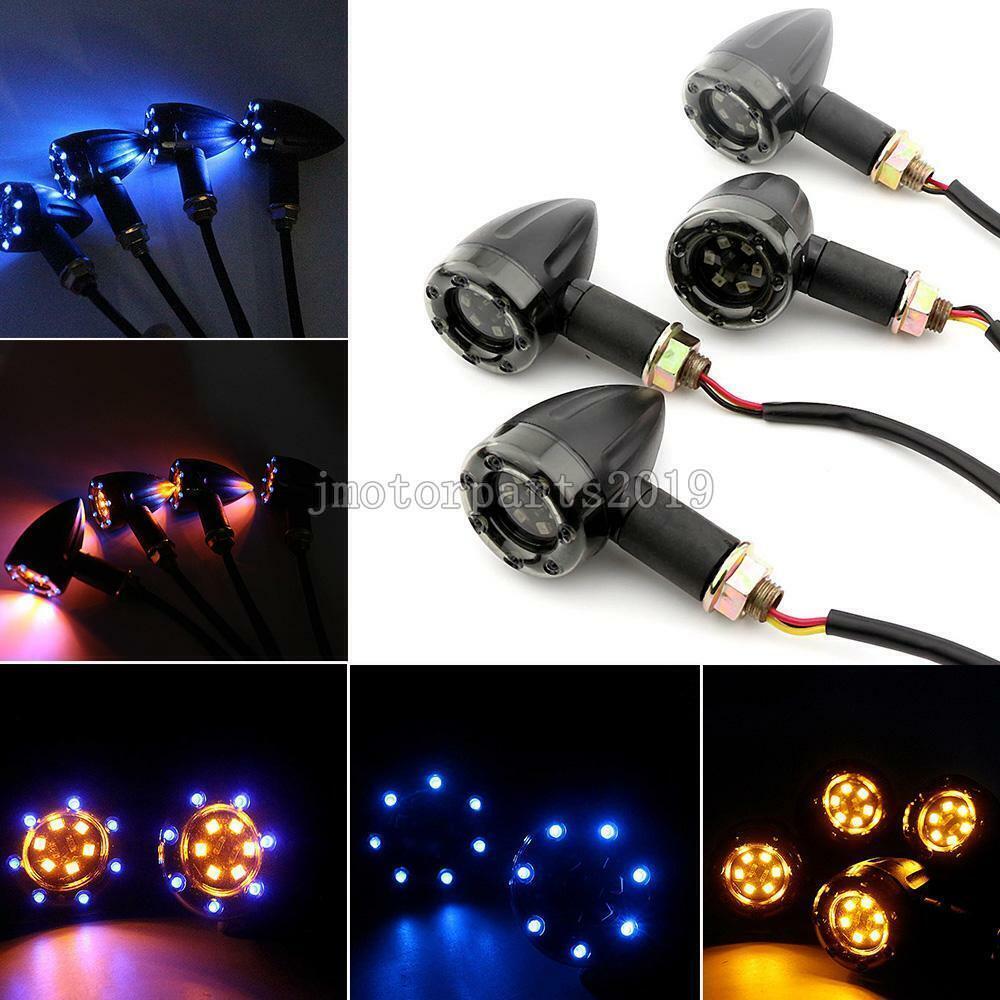 Chrome LED Turn Signal Brake Lights For Honda Shadow 750/1100 – Universal Fit, 2-Pack 7 thumbnail image