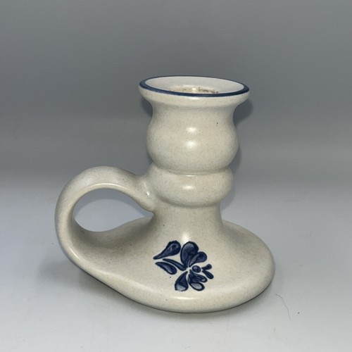 Pfaltzgraff Yorktowne 2 Taper Candlestick Holders w/ Loop Handles - Picture 4 of 13