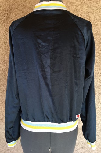 Women’s Puma Polyester Satin Track Jacket Size XS Navy Blue - Picture 7 of 10