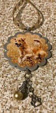 Handmade Recycled Ornament Hanger Canine Dog Breeds - GOLDEN RETRIEVER